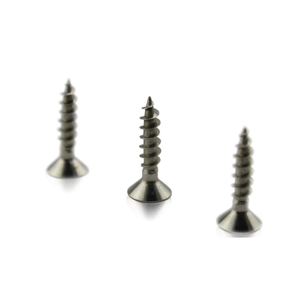 Tornillos de riel de acero inoxidable, cabeza avellanada plana, gabinete, cajón, pista, antioxidante, anti-grietas, tornillos autorroscantes para madera-3.5 * 16 【1000 granos】 En caja