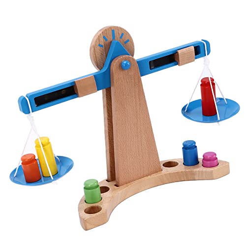 Image of Weighing Scale Toy, Teaching Aid Math Teaching Balance Scales Toy Educational with Tray for Children for School
