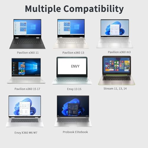 90W 19.5V 4.62A Chargeur Compatible avec HP Spectre X360 13 15,Blue Tip – vue 6