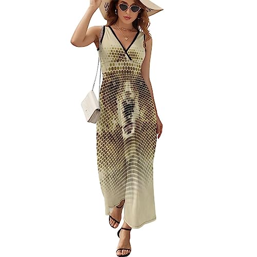 Robe à volants motif ourson sans manches M Multi1 pour un look d'été décontracté