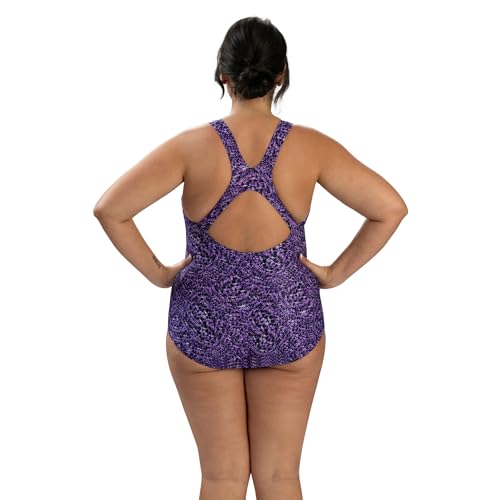 Dolfin Aquashape Women's One Piece Swimsuit - Print Conservative Cut Athletic Lap Suit2