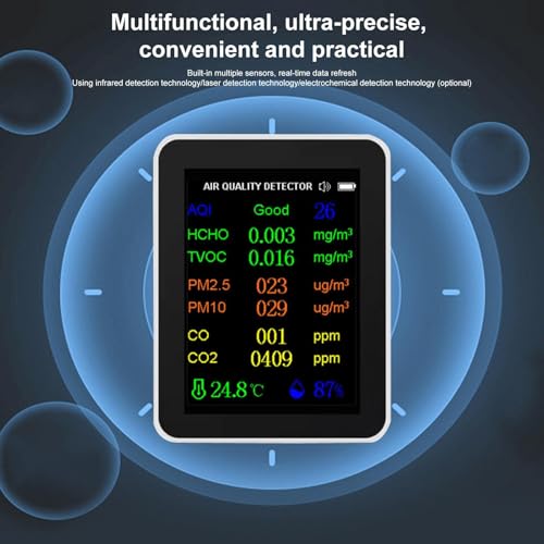 Probador de calidad del aire interior con sensor de CO2 digital de alta precisión 4