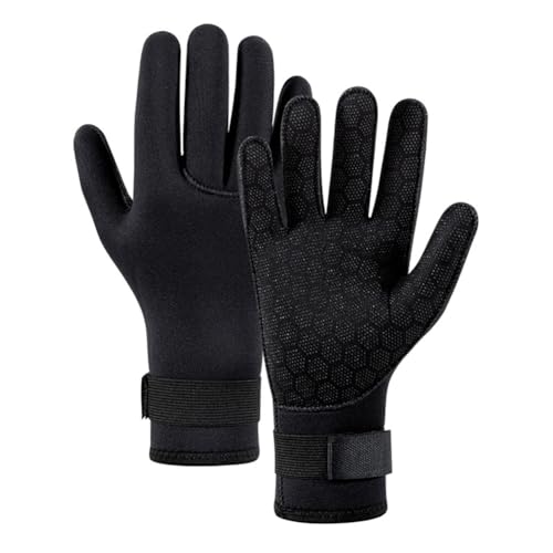 ClAZTyict 1 Par De Guantes De Neopreno De 3 Mm, Antideslizantes, TéRmicos, para Buceo, Surf, Pesca Submarina, NatacióN, Talla L