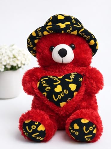 Image of 78 cm Large Cute Teddy Bear with Heart - Soft Stuffed Toy for Kids, Girlfriend, Birthday & Valentine Gift
