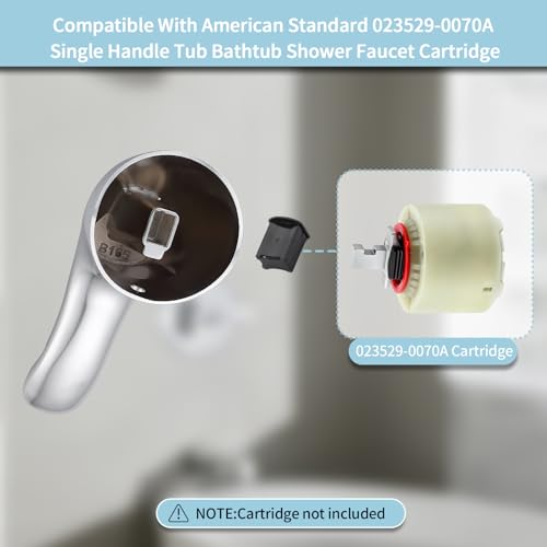 hansengroyi Single Lever Shower Handle Compatible with American Standard M962160-0020A Lever Handle Kit for Single Lever Pressure Balance Bath and Shower (Polished Chrome) thumbnail 3