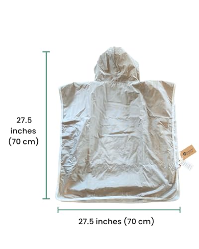 Image of Radia Smart EMF Protection Children Hooded Poncho - Radiation Blanket, Wearable Faraday Blanket, RF Shielding, WiFi Blocker, Protection Clothing Blue