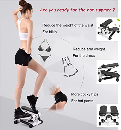 Cardio Fitness Mute Mini Stepper Stair Stepper Exercise Multi-Function Indoor Sports Equipment with Resistance Bands and Twisting Action 5 41fZ5JtNKCL