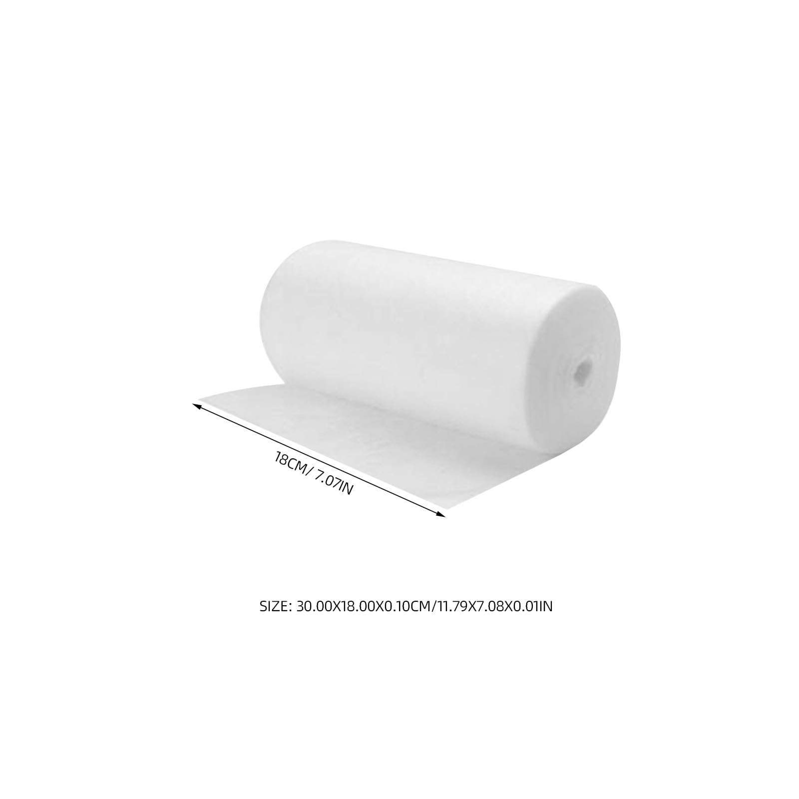 Doublures de Couches Lavables en Fibre de Bambou Blanc, 100 Feuilles par Rouleau, Sûres et Absorbantes, pour Bébés et Protection Quotidienne