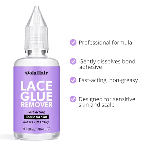 Image of Dolahair Wig Glue Spray for Front Lace Wig Lace Melting Spray for Wigs Melting Spray Lace Bond Spray Lace Glue Kit Wig Install Kit (Melting Spray Kit-60ml)