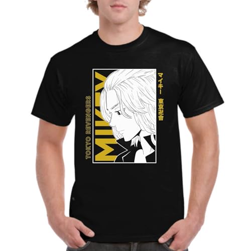 the Fan Tee Camiseta de Adulto de Hombre Dibujos Animados Tokio Anime japonés – Banda Callejera y Líder del Rubio, Mikey, Gang 011 L