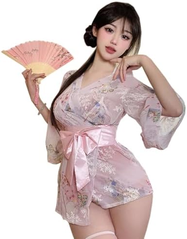 SINROYEE Traje de cosplay de anime japonés sexy, kimono, disfraz ...