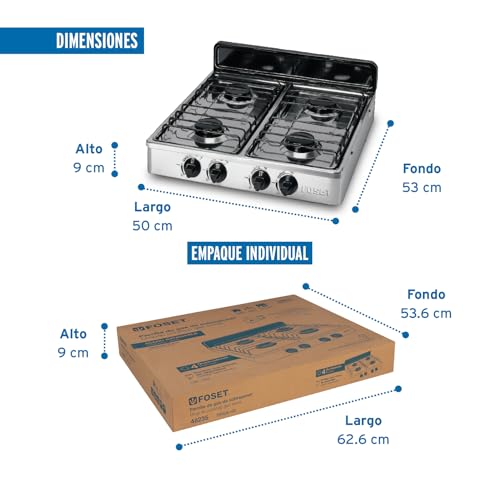 La mejor comparación de Precio Estufa 4 Quemadores los mejores 5. 21 Precio Estufa 4 Quemadores marca Foset (3)