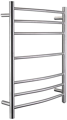 ANZZI Gown 7-Bar Wall Mounted Towel Warmer in Brushed Nickel | Energy Efficient