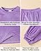 Jecson Toddler Girl Clothes Sets: Soft Warm Stretchy Outfits Rose Pattern Sweatshirts & Jogger Pants Cute Winter Home Outdoor 4T Purple