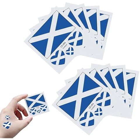 MEUTL Scotland Flag Temporary Face Tattoos Cover