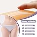 POMAMZ Silicone Hip Pads Adhesive for Women - Reusable Butt Lift Enhancer Pads, Sticky Buttocks Enhancer, Beige(2 Pieces),L