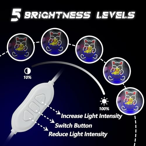 Image of Fortune Cat Ramen Neon Sign, 15.3 inchx13 inchJapanese Lucky Cat Noodle LED Light Signs for Ramen Restaurant, Dimmable Anime Ramen Cat Neon Lights up Living Room, Wall Decor, Home Bar, Kitchen Restaurant Dining