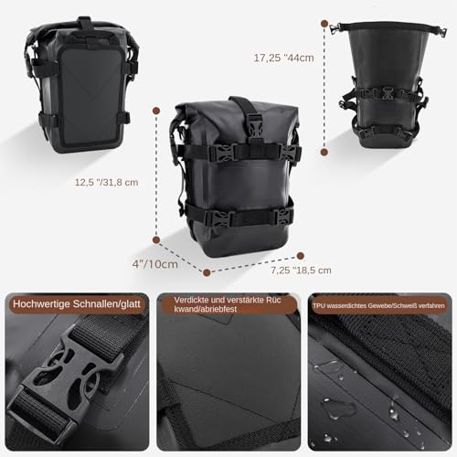 Sacoche arrière de moto étanche et robuste pour l'outdoor - 5