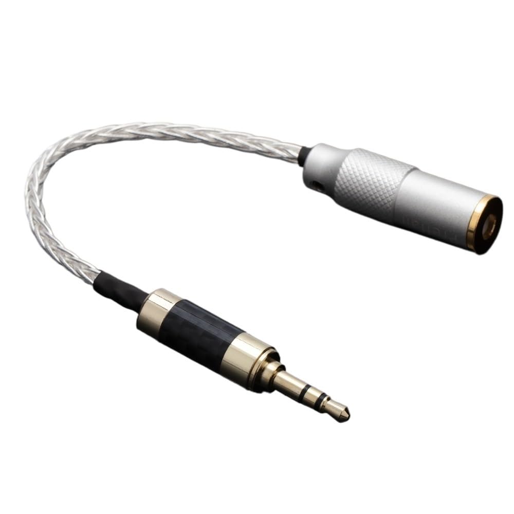 Cavo adattatore per cuffie stereo maschio da 2,5/3,5/4,4 mm a femmina bilanciata da 2,5 mm (da 3,5 mm a 4,4 F, 10 cm)