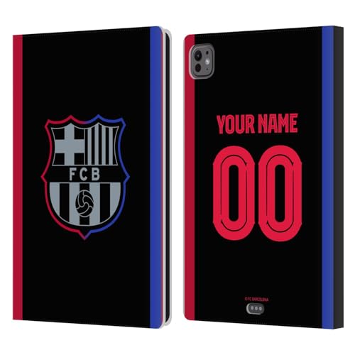 Étui iPad Pro 11 M4 FC Barcelona coque portefeuille cuir tablette Apple 2024 2025 housse