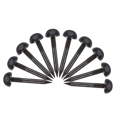 HEALLILY 10pcs Door Decorative Nails Sofa Tack Furniture Upholstery Tacks Decorative Corkboard Nail Decor Nails Decoration Metal Upholstery Tack Carpet Tacks Upholstery Nails Black Brass