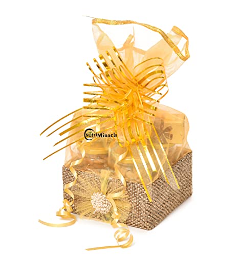 Image of NUTRI MIRACLE Festive Gourmet Nuts Chocolate Dry Fruits Gift | Diwali Candles Hamper For Guests Relatives