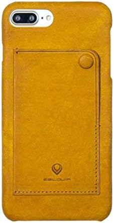 EBLOUIR Slim Design with card pocket Modern Snap Back iPhone 7 Plus Cases Yellow