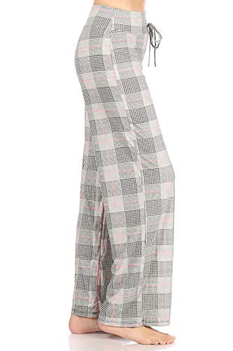 Image of Leggings Depot Women's Wide Leg Drawstring Pajama Pants for Lounge, Sleep