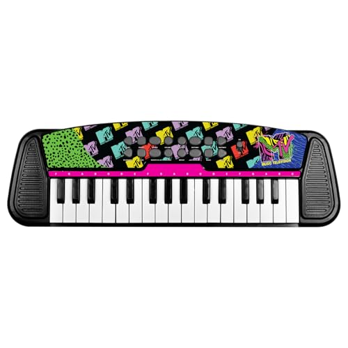 MTV Electronic Keyboard for Kids & Adults Ages 6+ – 32-Key Music Piano with 8 Sound Modes, Rhythm Effects, Record & Playback Feature by Well Played