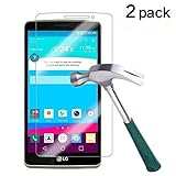 TANTEK YYY35 Bubble-Free, HD-Clear, Anti-Scratch, Anti-Glare, Anti-Fingerprint Tempered Glass Screen Protector for LG G Stylo, (2015 Edition) - 5.7