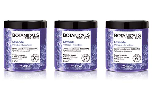 L'Oréal Paris Botanicals Masque Lavandin Concoction Hydratante 200 ml - Lot de 3