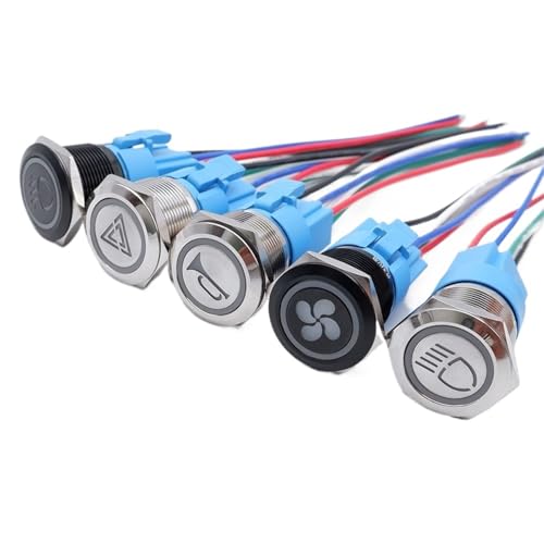 Connecteur bouton-poussoir 16mm pour câblage sans soudure 24V
