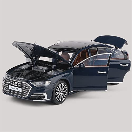 Muchable Simulation Alloy Die Cast Mini Car Model Toy Cars 1:32 For Audi A8 Alloy Car Model Diecasts Metal Toy Vehicles Car Model Sound And Light Childrens Toy Gift (Color : Blue 1) #TOP2