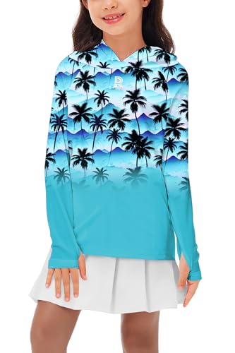 Image of Remimi Kids Sun Shirt Rash Guard Quick Dry Sun Protection Athletic Hoodie Hiking Shirts 3-12 Years