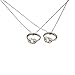 Lux Accessories A Promise Is Forever Infinity Knot BFF Best Friends Matching Ring Necklace Set.