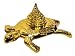 BLESSED & ENERGIZED SRI MERU YANTRA TORTOISE in Ashtadhatu (Mixture 8 metals)-3Lx3W Inches-For Spiritual powers, Inner Doshas & Enormous wealth