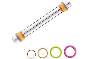 Professional Cookie Rolling Pin with Adjustable Thickness Rings