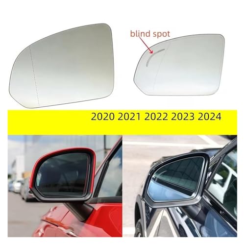 Rétroviseur pour Volvo XC40 2020-2024 miroir chauffant avec angle mort blanc