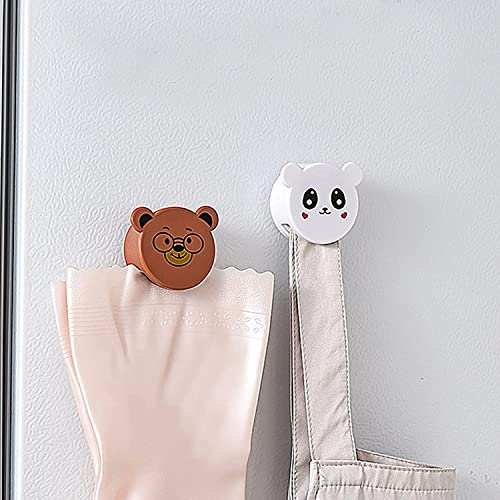 Image of KPNG Cute Cartoon Towel Cloth Wall Clip Holder Simple One Press Towel Storage Rack Wall Hook Lovely Animal Button Storage Hook Random (Pack of-1 Color May Very)