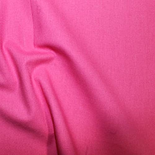 Tissu en coton véritable Rose & Hubble rose vif de 10 mètres pour mercerie