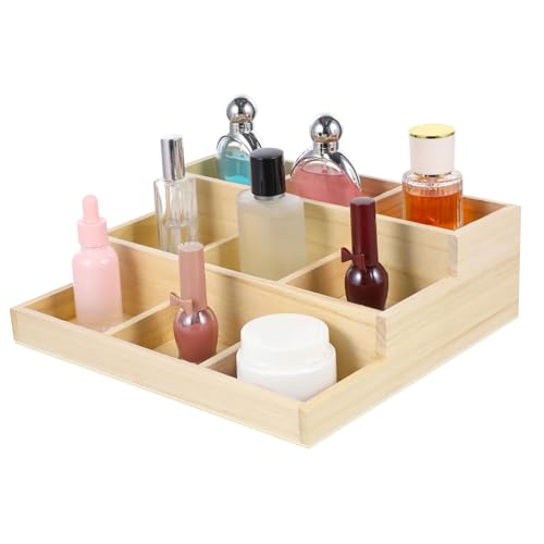 Boîte à bijoux en bois Hohopeti compartimentée pour bagues et colliers - 2