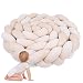 AAADRESSES Parachoques Trenzados, Nido Bebe, Serpiente de Cama Trenzada, Almohada de Nudo Trenzado, Cojín de Nudo Suave Muy Suave, Almohada de Lactancia, Ideal como Cama de Viajes,J,3M