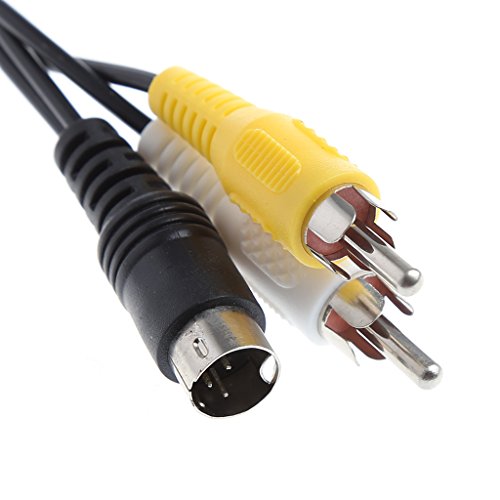 Câble composite RCA AV de 1,5 m pour console Sega Genesis et Mega Drive