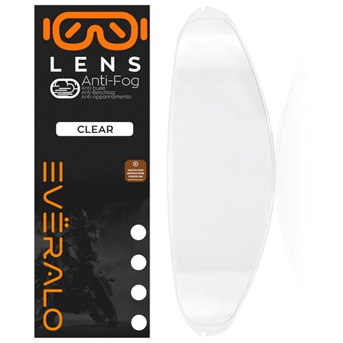 Everalo Pinlock Casco Compatible con X Lite - X803 - X803 RS - X802 - X802r - X702 - X702 GT - X661 - X603 - Lente antivaho Nolan (Pinlock)