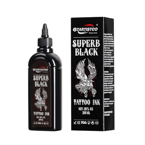 Triple Black Tattoo Ink 10fl oz (300ml) Superb Black Pigment
