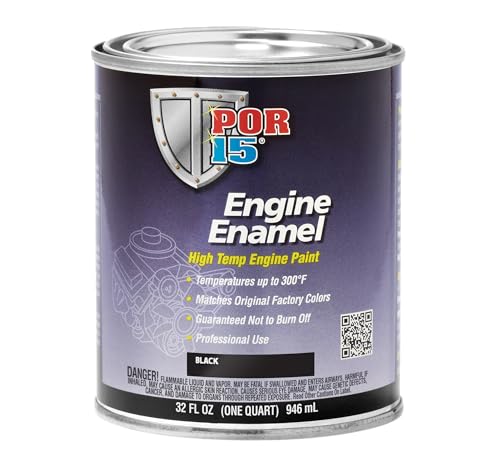 POR-15 42034 Black Engine Enamel - 1 Quart