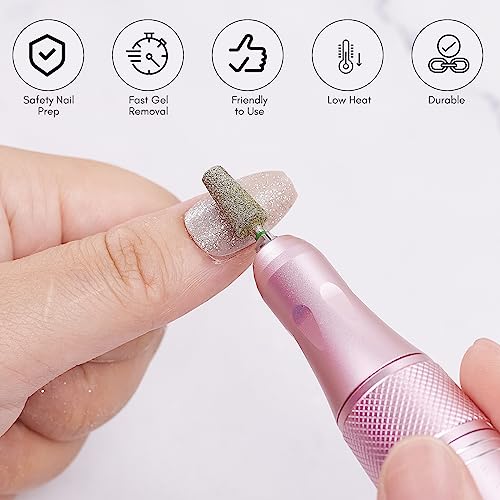Makartt Brocas de unha: 10 peças de conjuntos de brocas de lixa Dimond para lixas eletrônicas, kit d