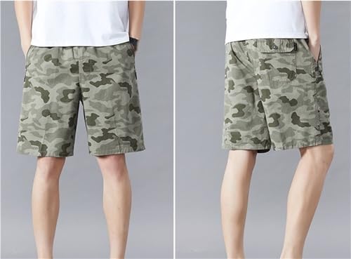 Short décontracté imprimé avec taille élastique 4XL confortable - 5