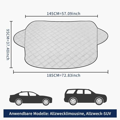 Frontscheibenabdeckung Dorzu Sonnenschutz für Auto