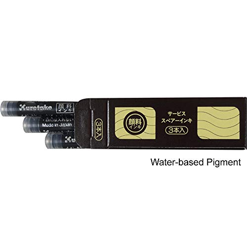 Kuretake Fountain Brush Pen No.40, With 3 Spare Cartridge, Natural Hair Bristles, Black Ink, Refillable, Flexible Brush Tip For Lettering, Calligraphy, Illustration, Art, Writing, Sketching, Tool. Brush Tip, Made In Japan #TOP4